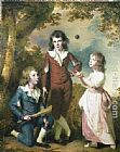 Joseph Wright of Derby The Children of Hugh and Sarah Wood of Swanwick, Derbyshire painting